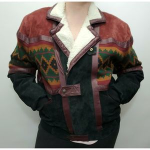 Cripple Creek Vintage leather Leather Aztec Jacket